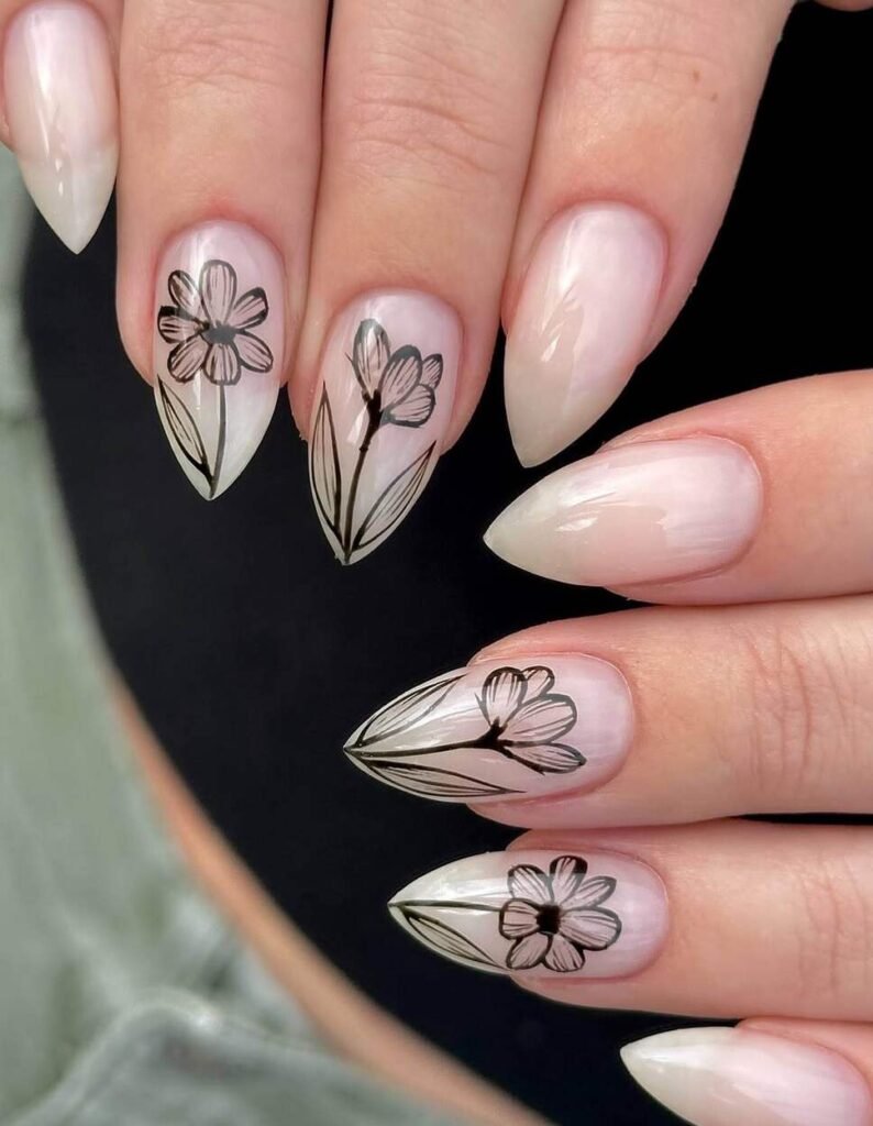 floral nail designs 