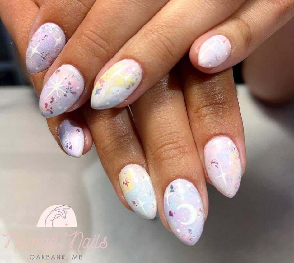 cotton candy nails