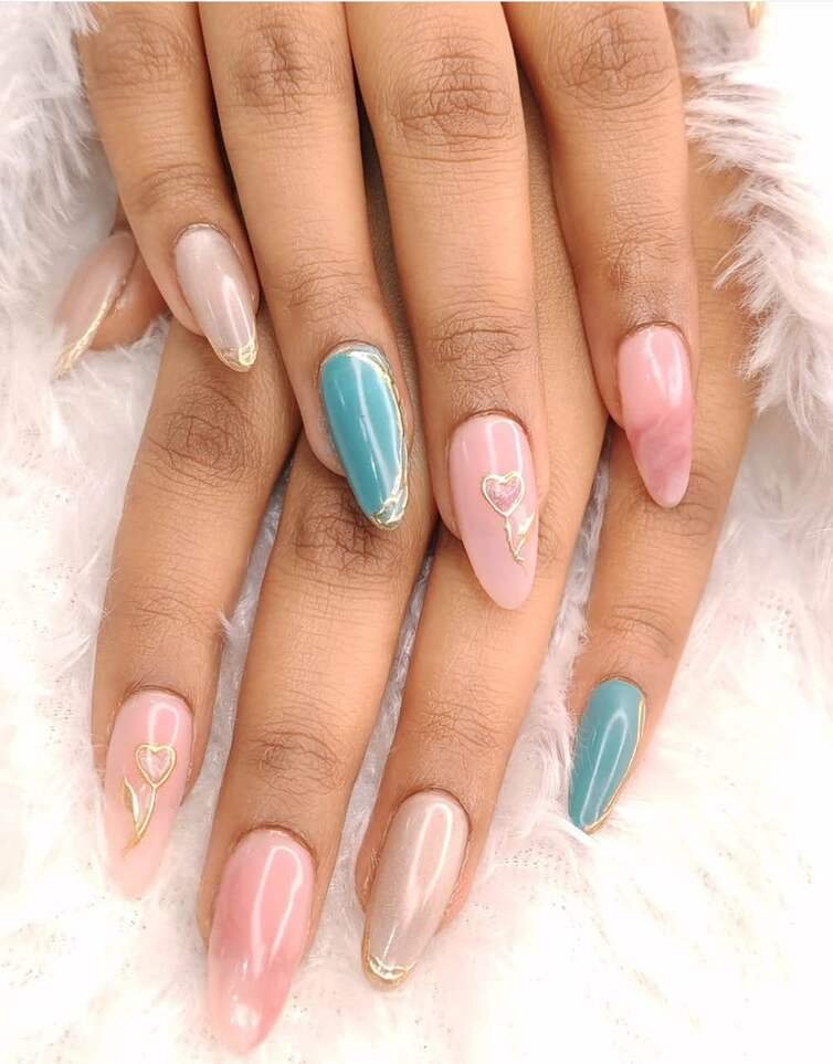 cotton candy nails