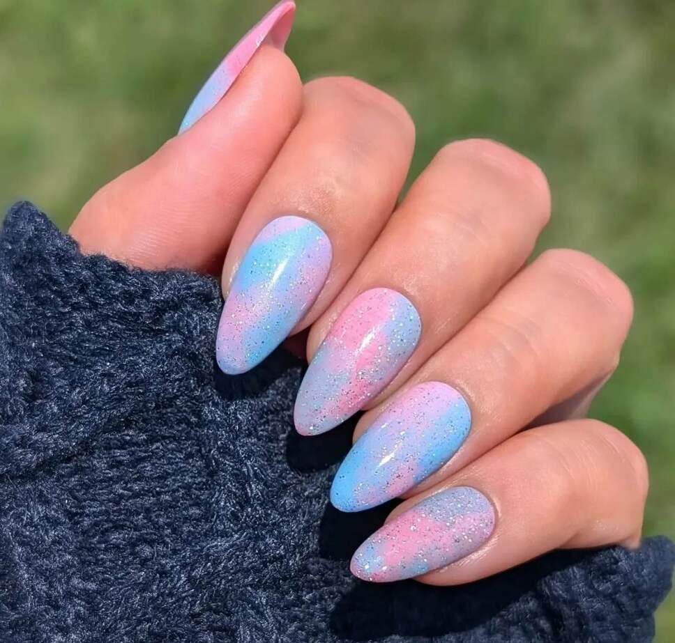 cotton candy nails 