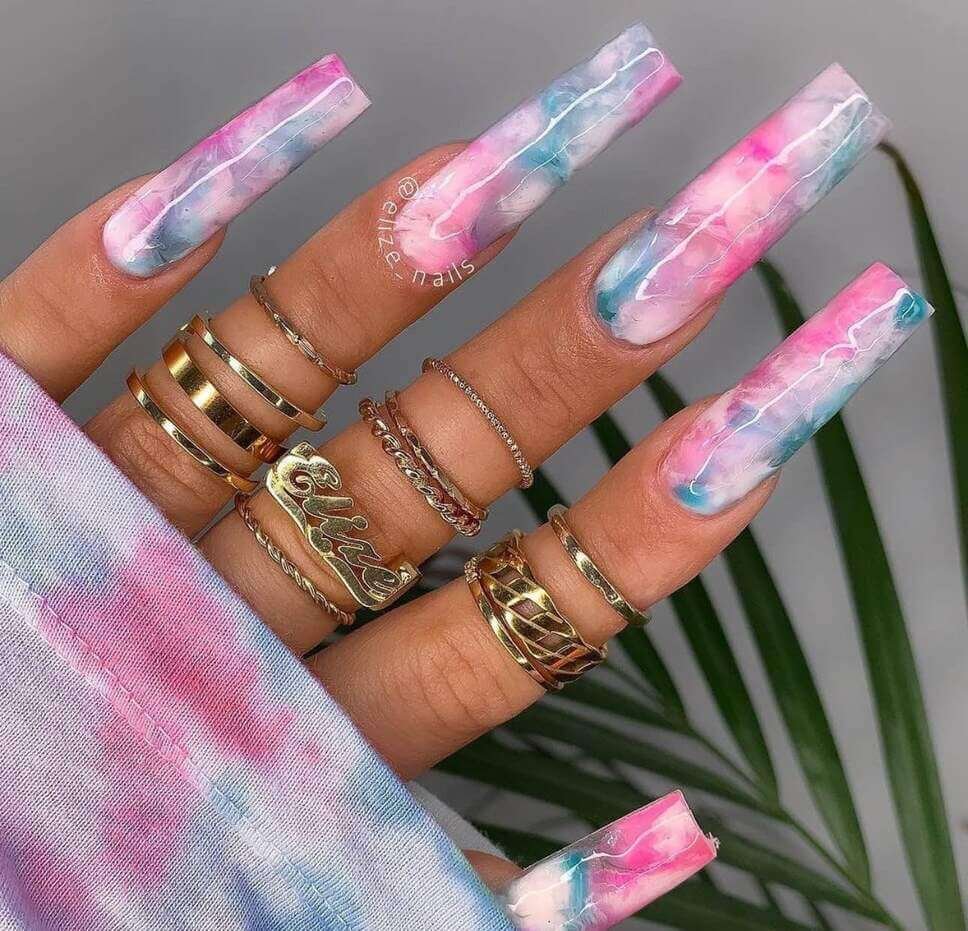 cotton candy nails 