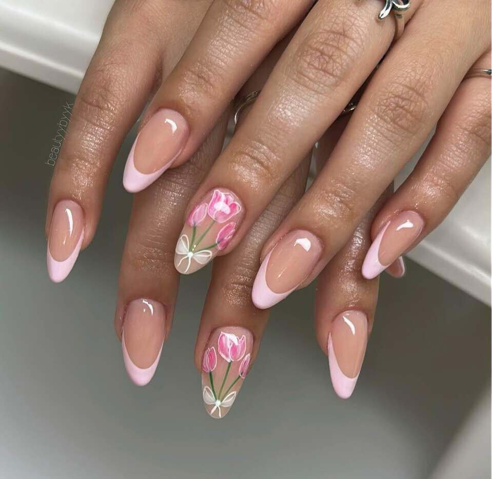 tulip nail ideas