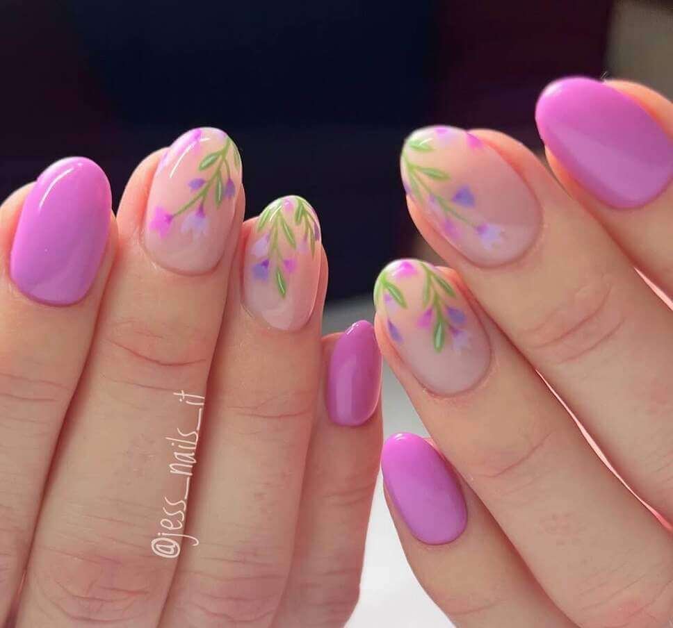 purple tulip nails