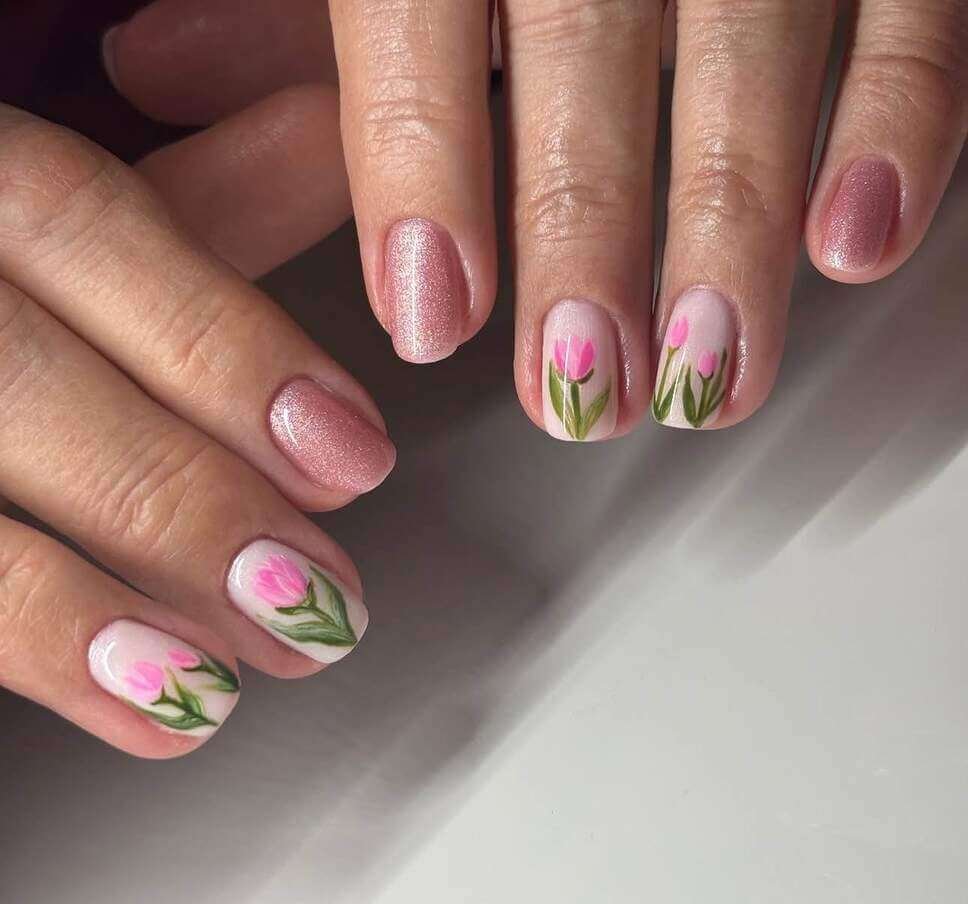 tulip nail designs 