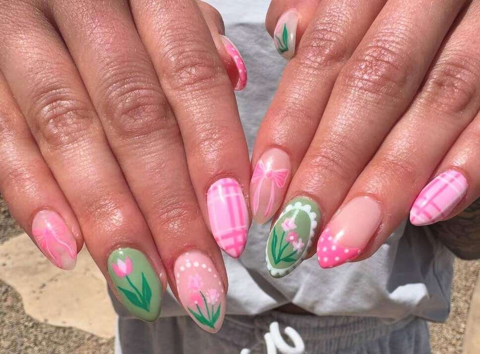 tulip nail designs 