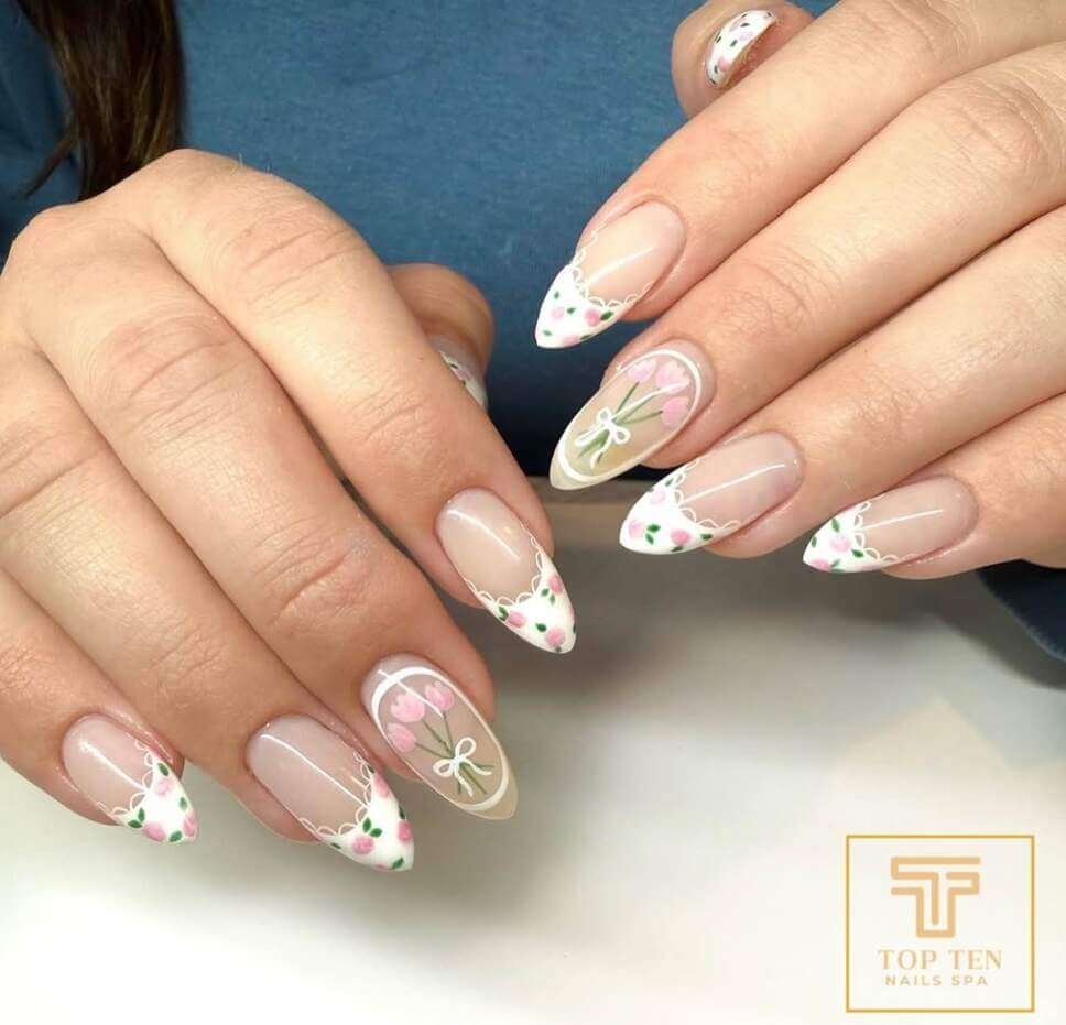 tulip nail designs 