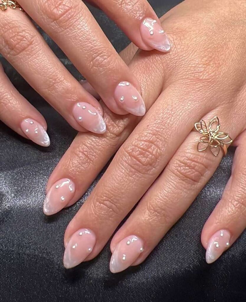 Summer wedding nails 
