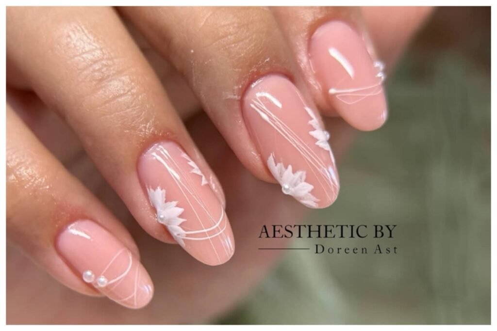 summer wedding nails