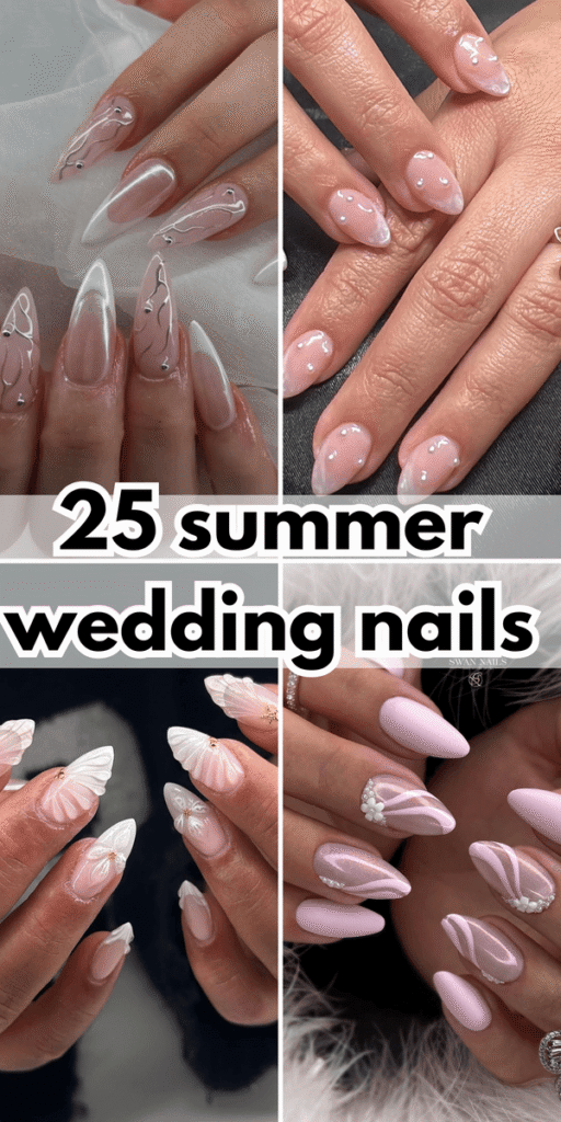 summer wedding nails 