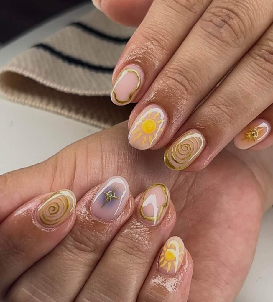 square summer nails