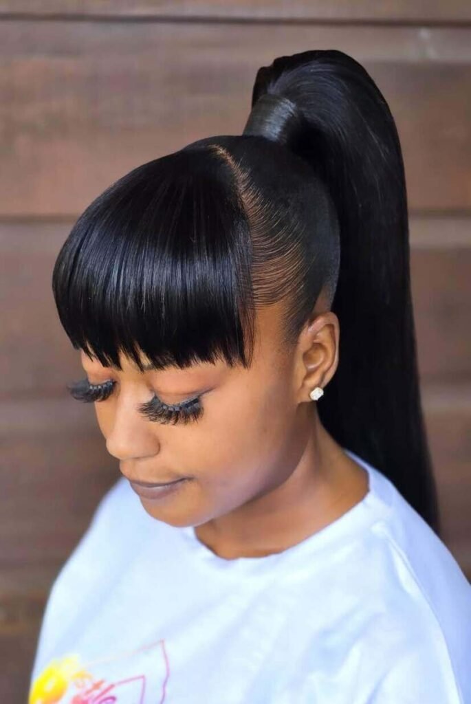 high ponytail hairstyles