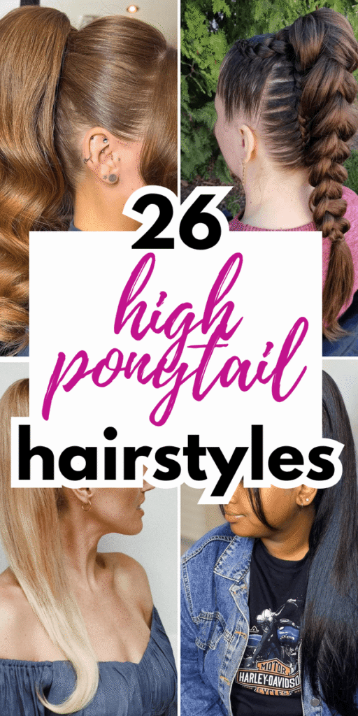 high ponytail hairstyles