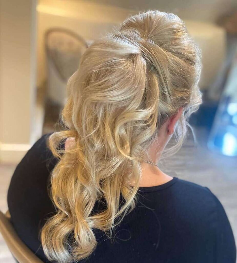high ponytail hairstyles elegant