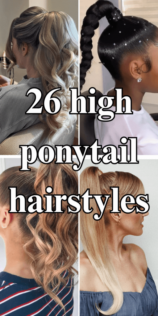 high ponytail hairstyles