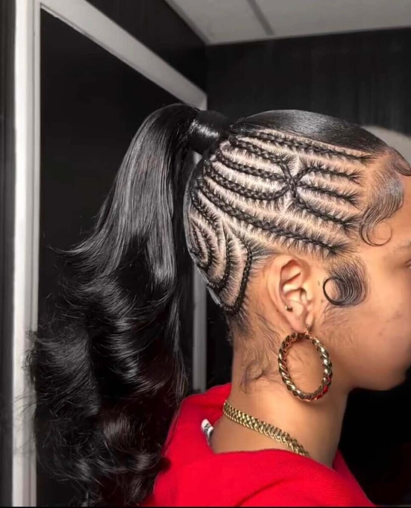high ponytail hairstyles for black women