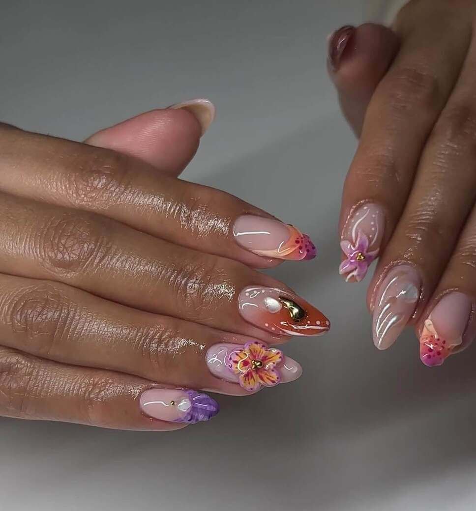 vacation summer nails