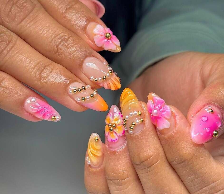 vacation summer nails