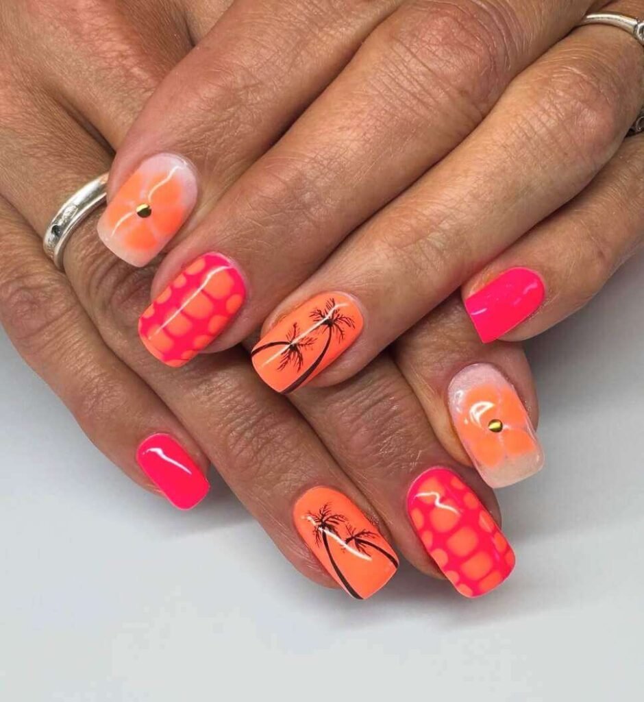 vacation summer nails