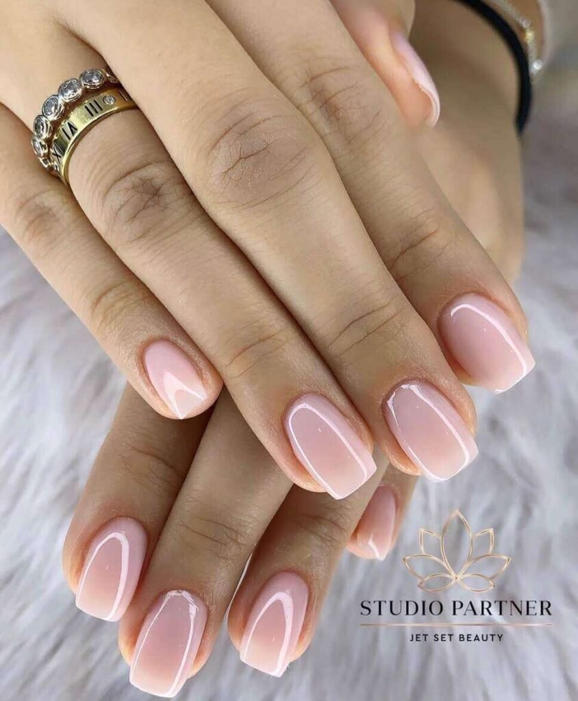 pink engagement nails 