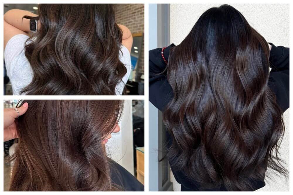 chocolate brown hair