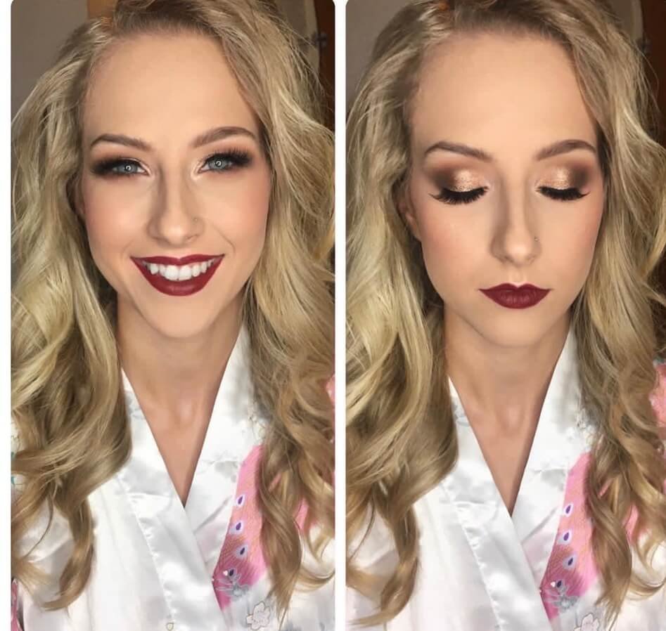fall wedding makeup