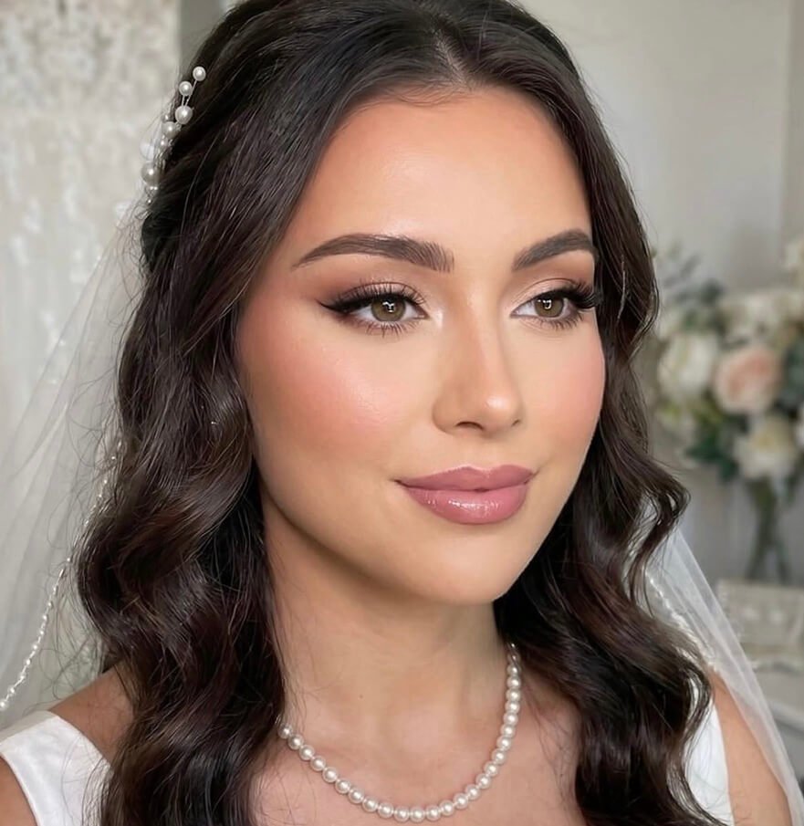 fall wedding makeup for brunettes