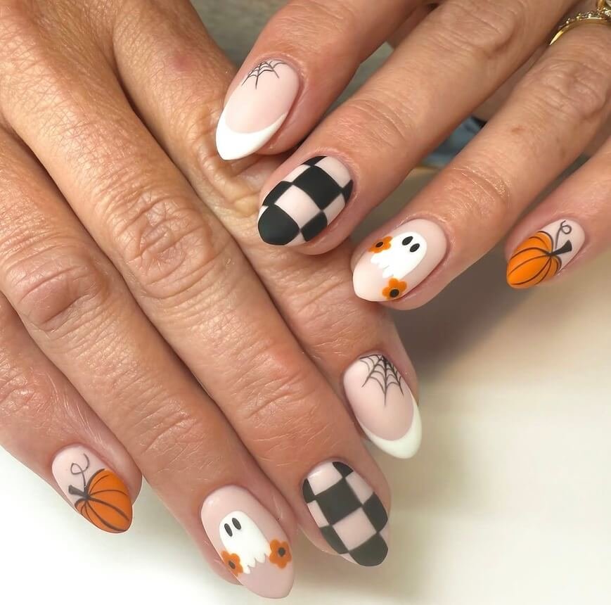 cute halloween nails