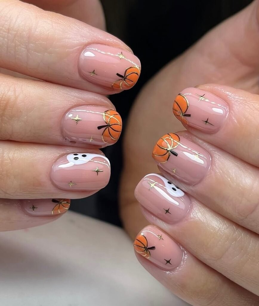 short halloween nails