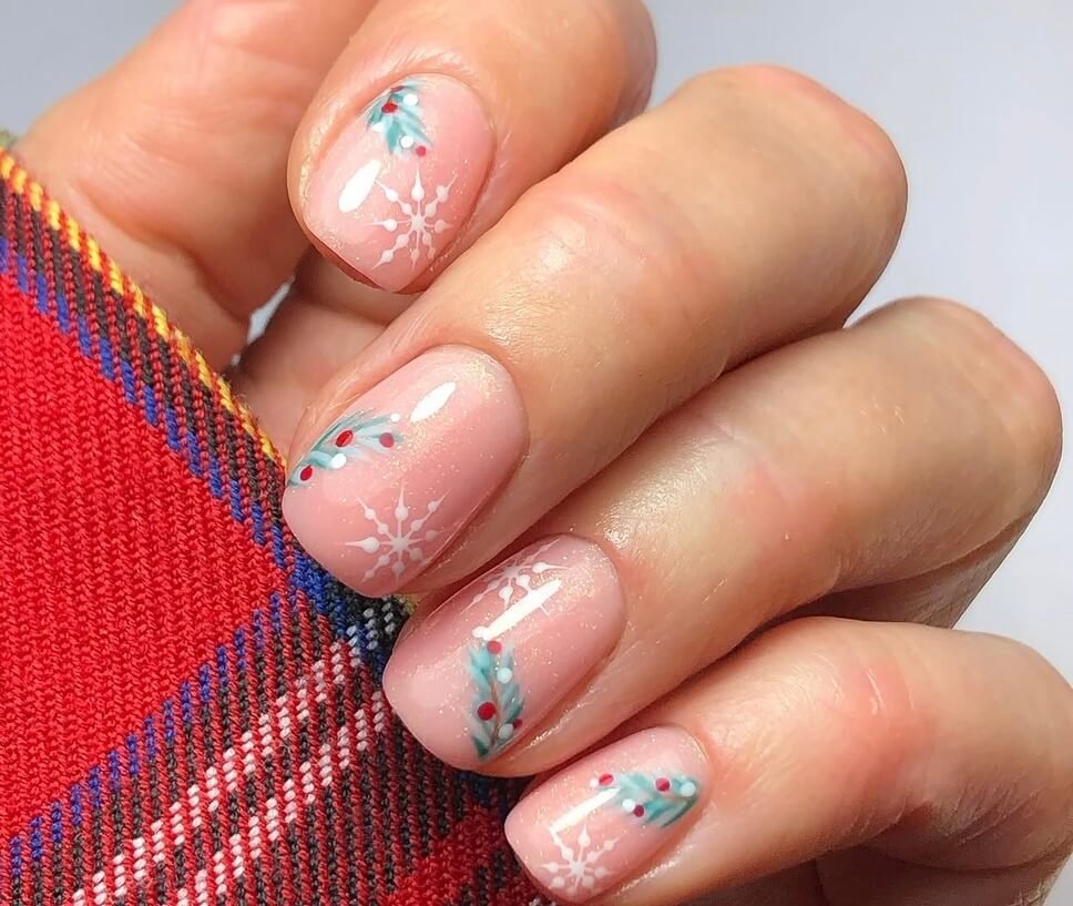 Short christmas nails