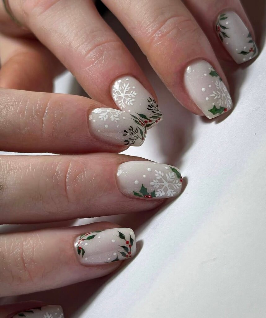 Short christmas nails