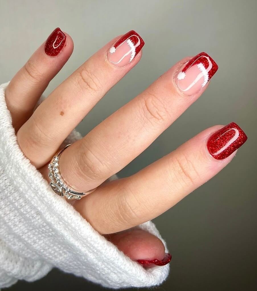 Short christmas nails