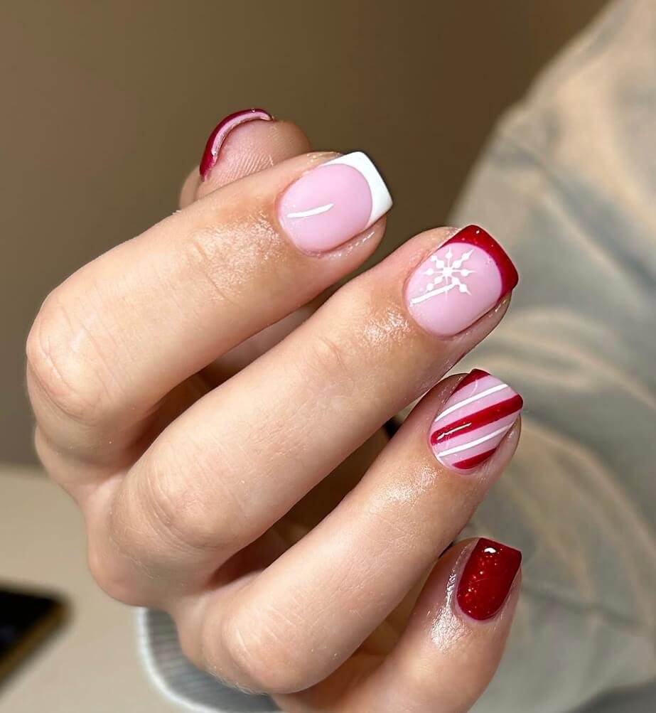 Short christmas nails