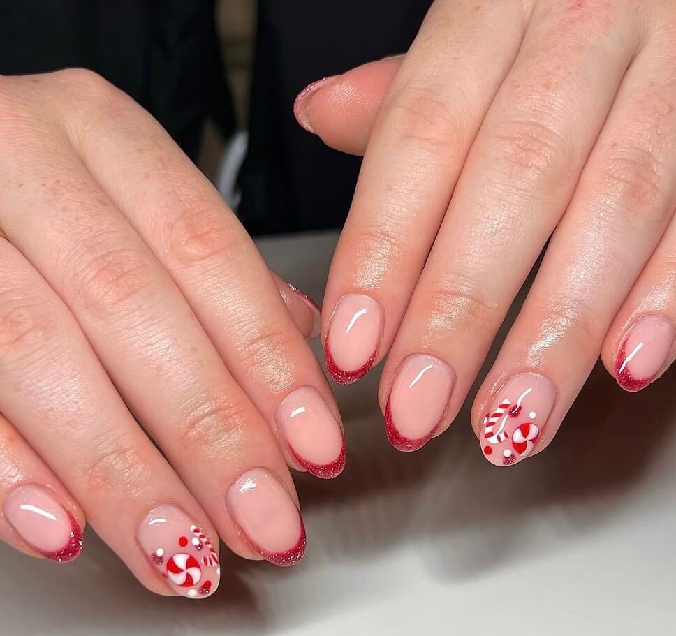 Short christmas nails