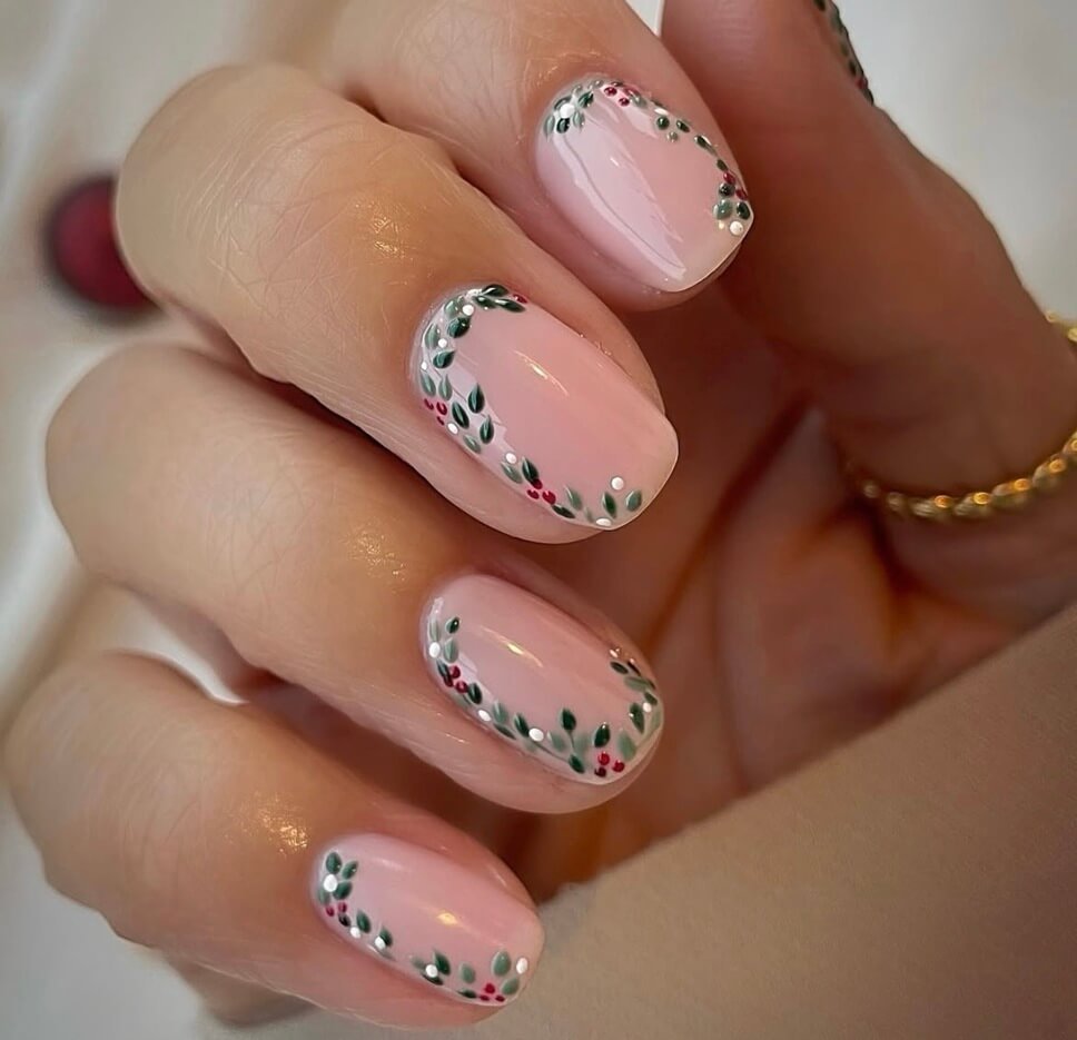 Short christmas nails
