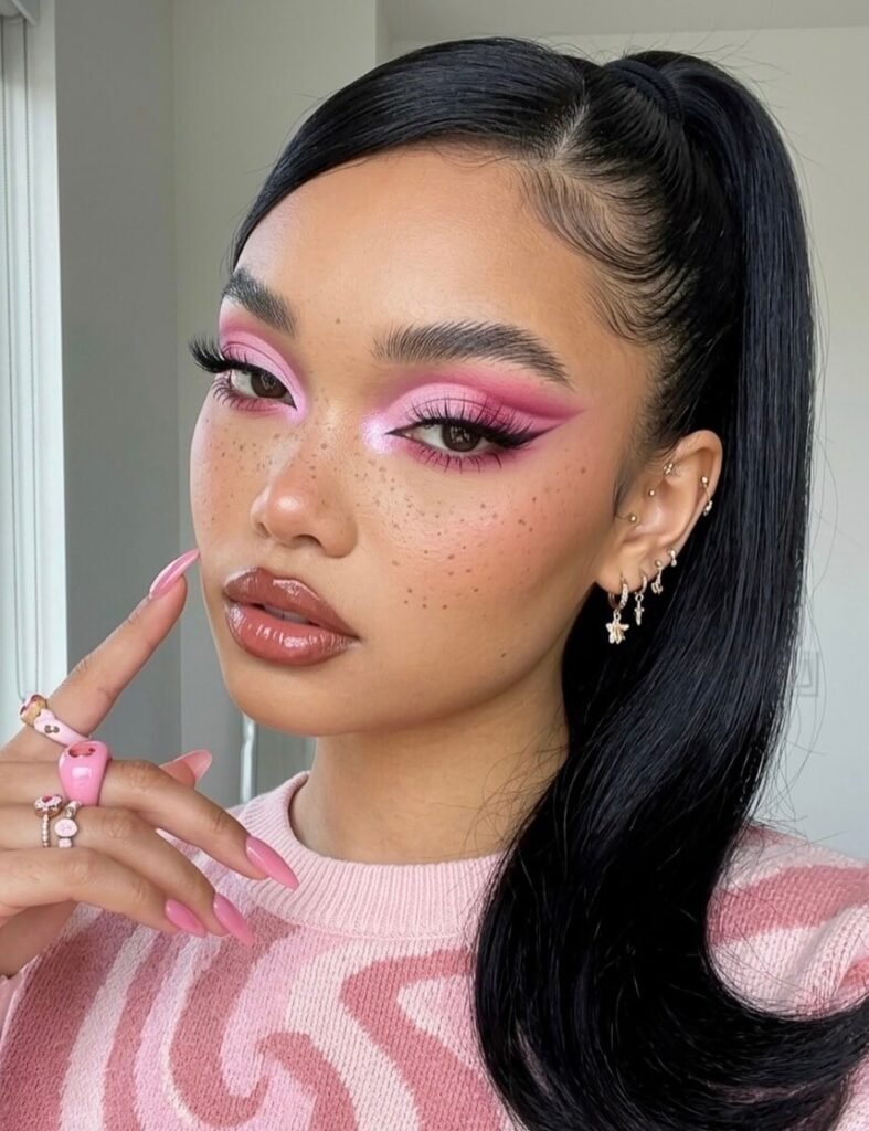 pink makeup looks