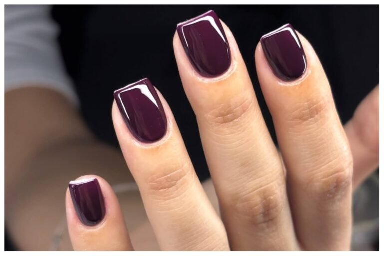 plum nails