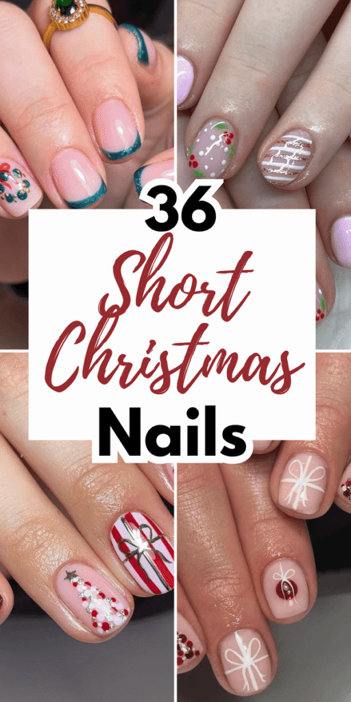 short christmas nails
