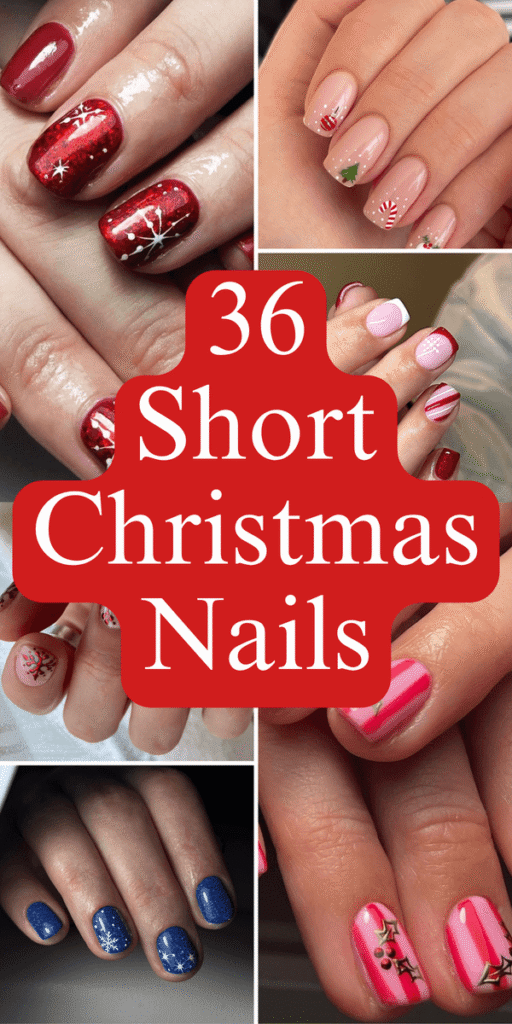 short christmas nails